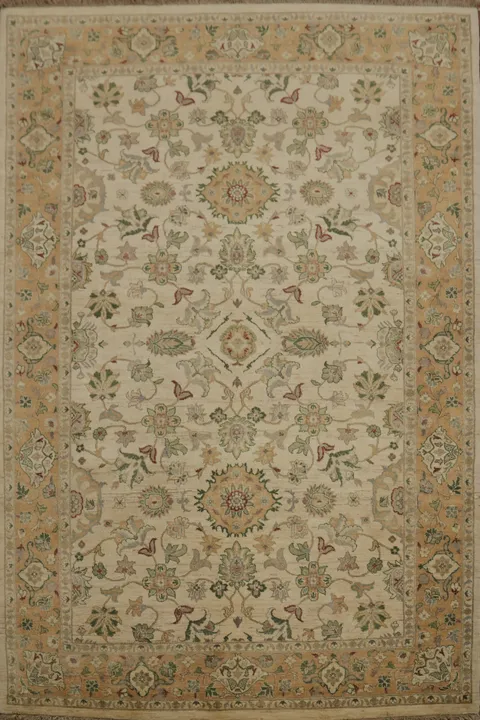 Luxurious Floral Peshawar Oriental Area Rug 6x9