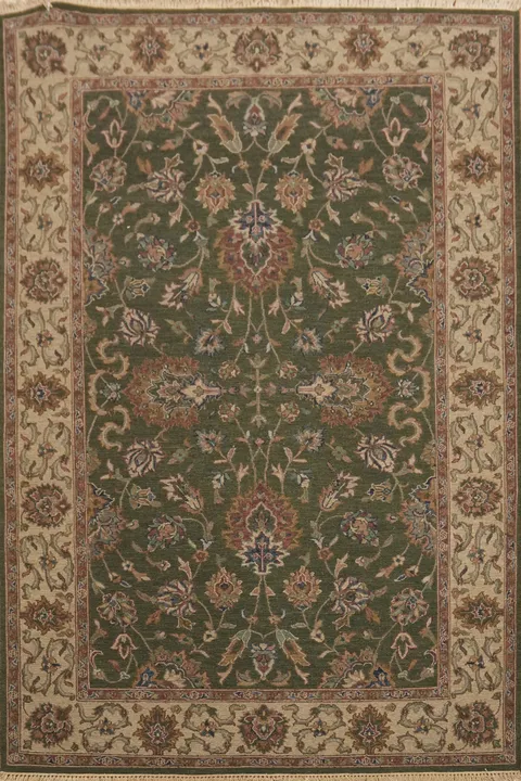 Elegant Green Sumak Oriental Area Rug 6x9
