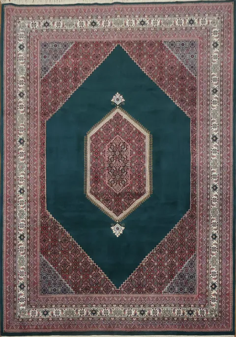Enchanting Geometry: Bidjar Oriental Large Rug 10x14