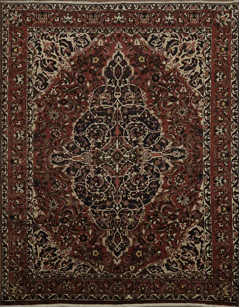 Timeless Elegance: Vegetable Dye Bakhtiari Persian Area Rug 10x13