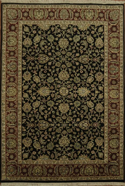 Exquisite Floral Pattern Agra Oriental Area Rug 6x9