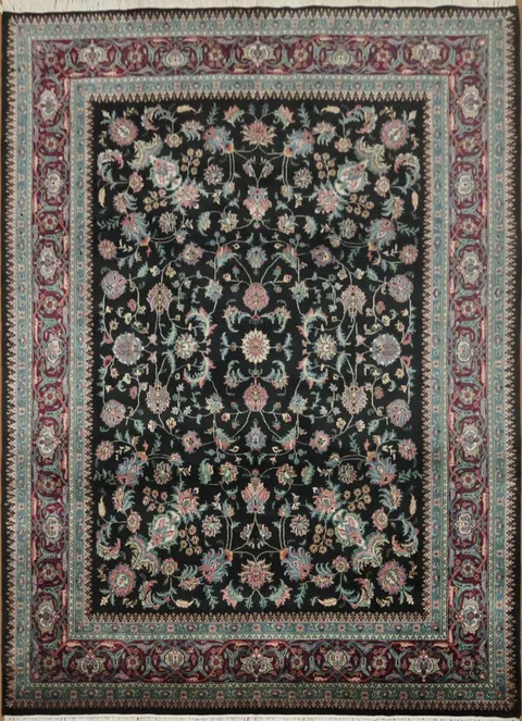 Intricate Floral Kashan Oriental Area Rug 8x11