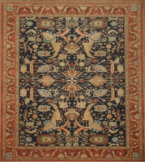 Masterpiece Collectible Vegetable Dye Sultanabad Persian Large Rug 14x16