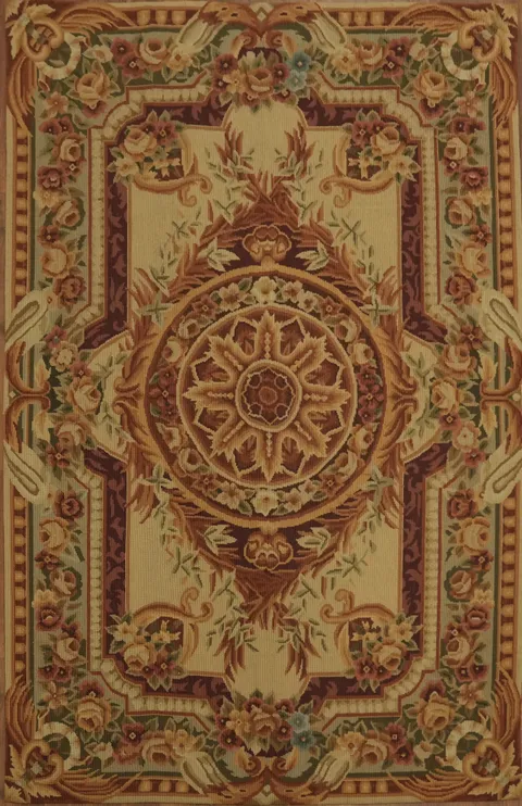 Artistic Aubusson Tapestries Chinese Rug 4x6