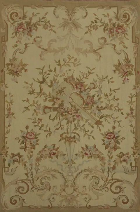 Elegant Tapestry Aubusson Tapestries Chinese Rug 4x6