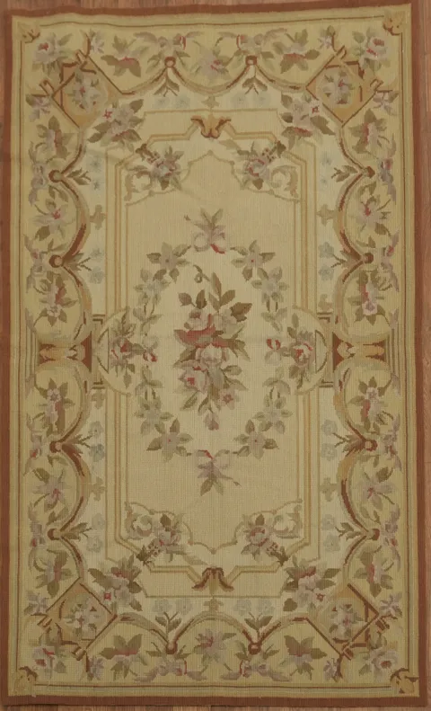 Classic French Style Aubusson Tapestries Chinese Rug 3x5