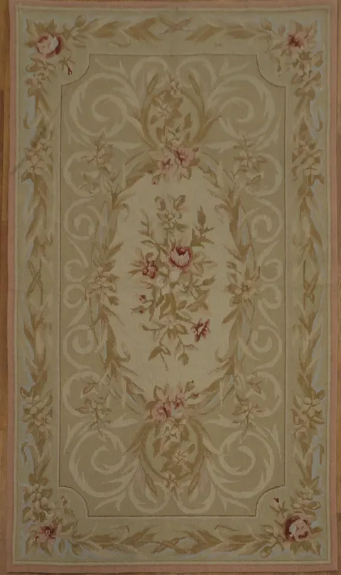 Sophisticated Aubusson Tapestries Area Rug 3x5