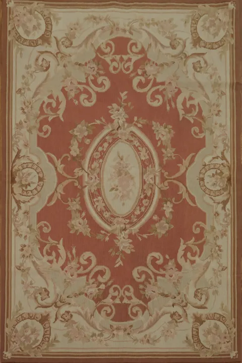 Luxurious Ornate Victorian Aubusson Tapestries Chinese Rug 4x6