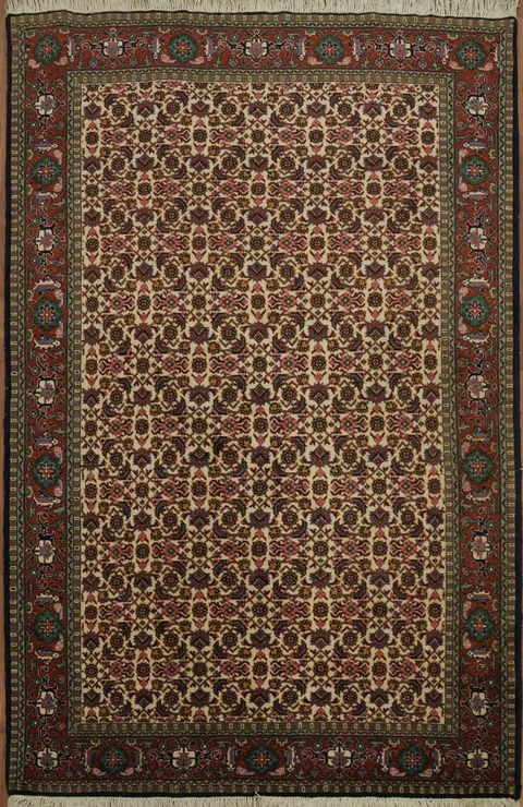 Timeless Beauty: Vegetable Dye Tabriz Persian Rug 5x7