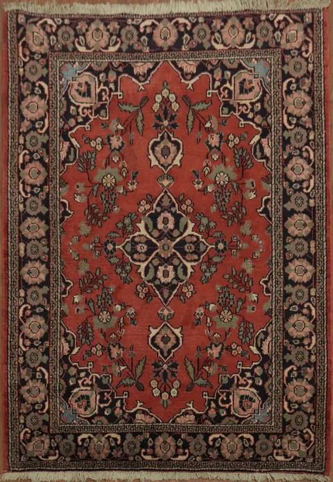 Elegant Traditional Mahal Persian Rug 5x7