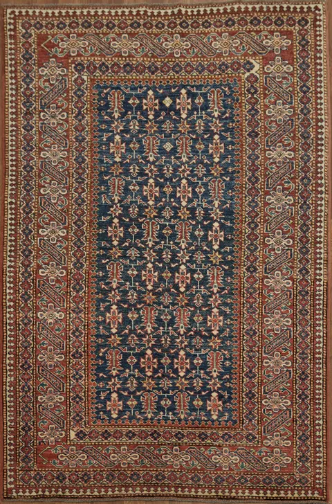 Luxury Oriental Vegetable Dye Super Kazak Oriental Rug 4x6