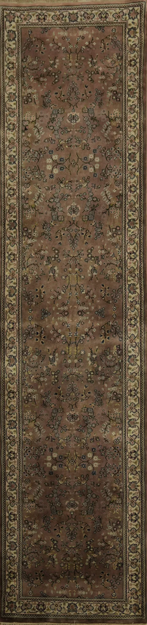 Elegant Floral Kashan Oriental Runner Rug 3x11