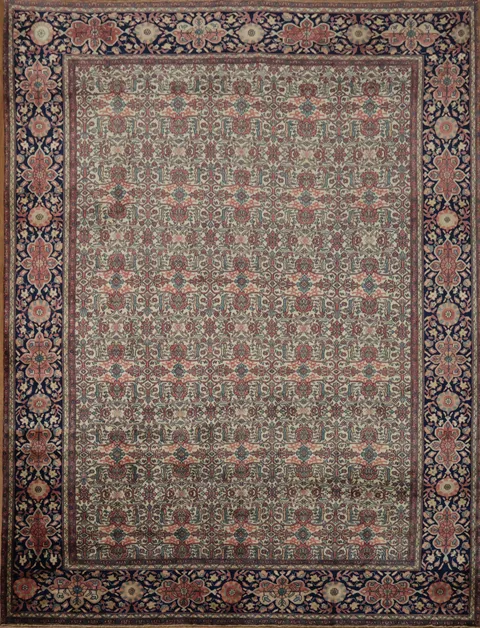 Timeless Elegance: Vegetable Dye Sarouk Persian Area Rug 9x12