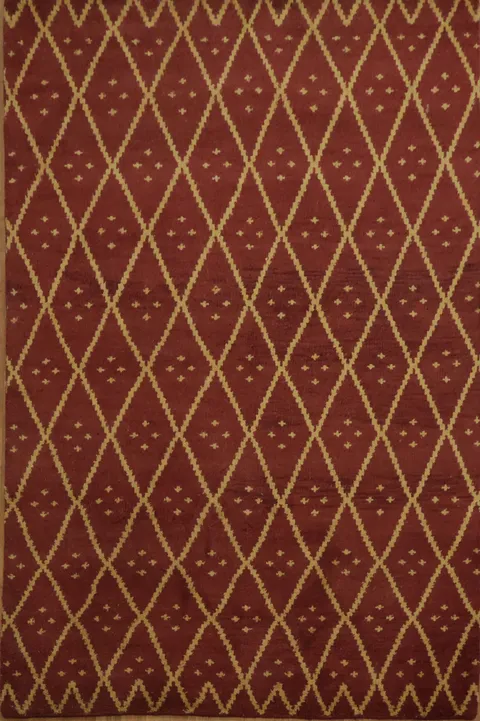 All-Over Trellis Oriental Area Rug 5x8