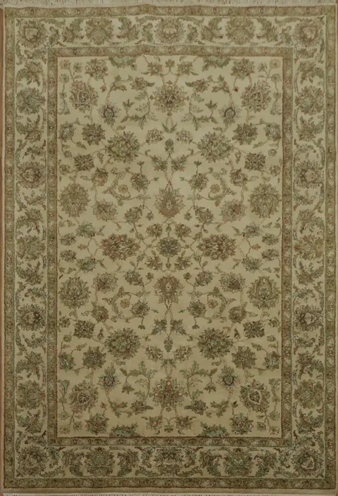 Traditional Elegance: Agra Oriental Small Rug 6x9
