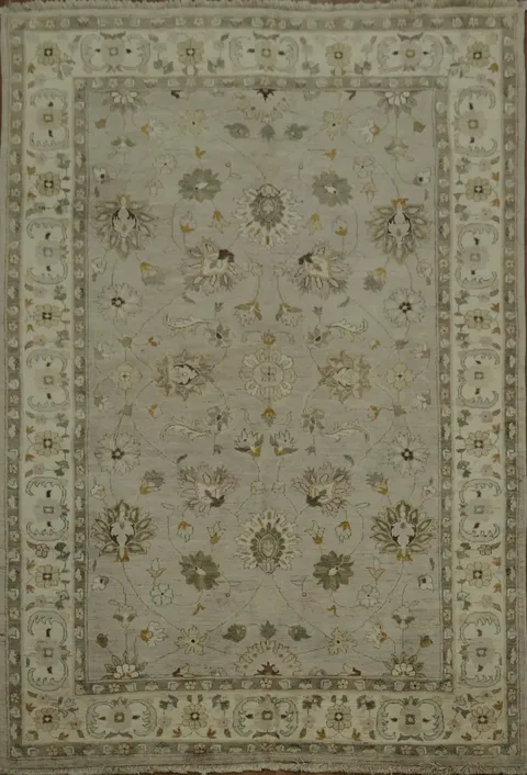 Luxury Gray Ziegler Floral Area Rug 6x9