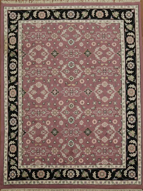 Timeless Elegance: Floral Kashan Oriental Area Rug 9x12
