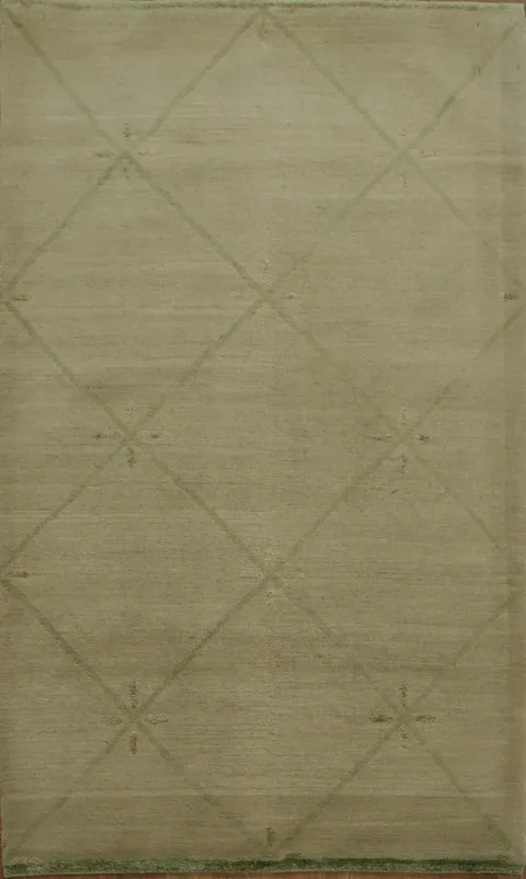 Sophisticated Green Oriental Area Rug 3x5