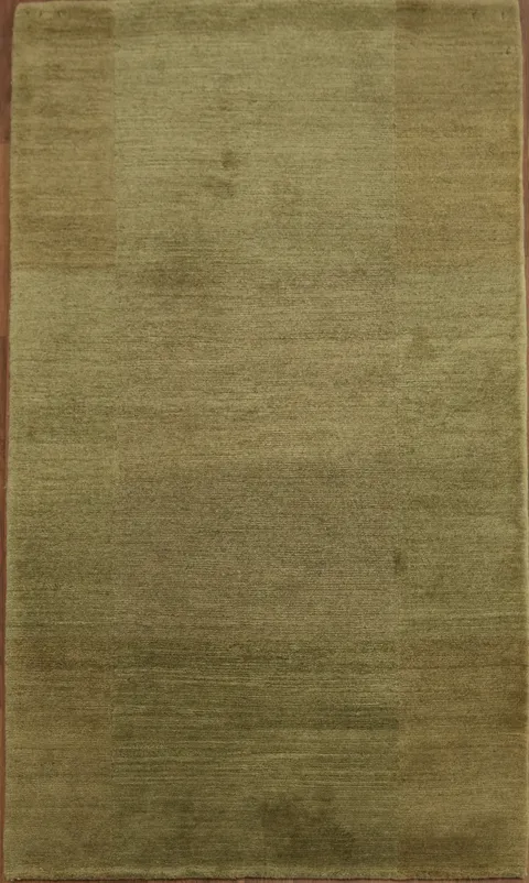 Elegant Olive Green Nepalese Oriental Rug 3x5