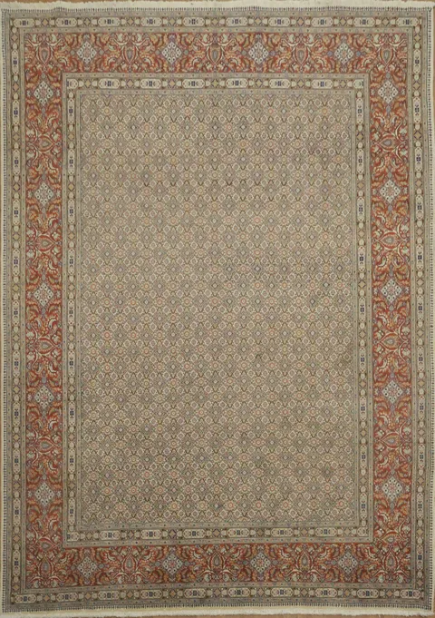 Elegant Geometric Tabriz Persian Area Rug 8x12