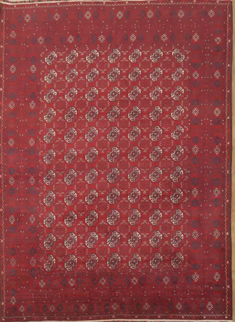 Geometric Balouch Bokhara Afghan Area Rug 8x11