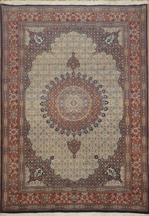 Enchanting Floral Mood Persian Area Rug 7x10