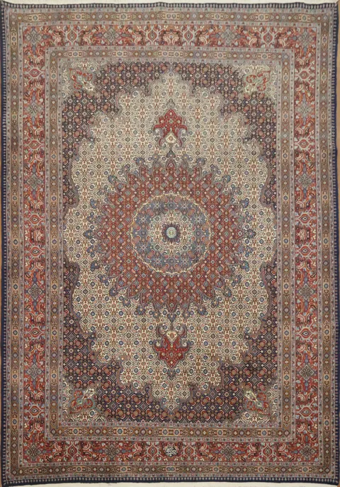 Traditional Medallion Mood Persian Area Rug 7x9