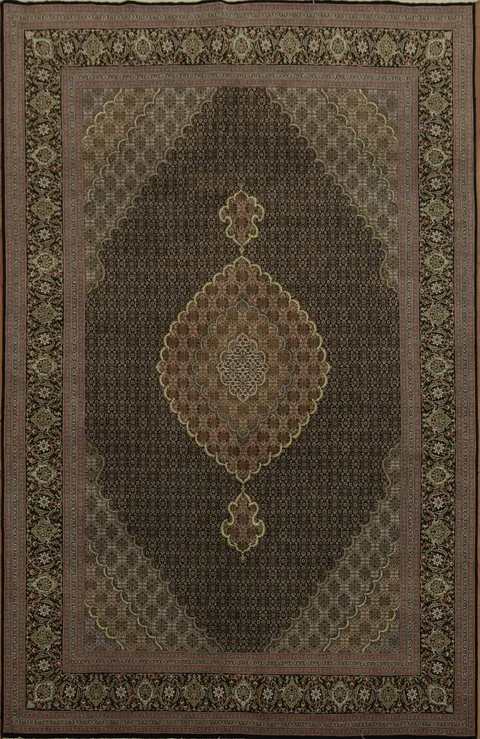 Luxurious Decor: Tabriz Mahi Persian Area Rug 7x10Exquisite Design Rug for Classic Interiors