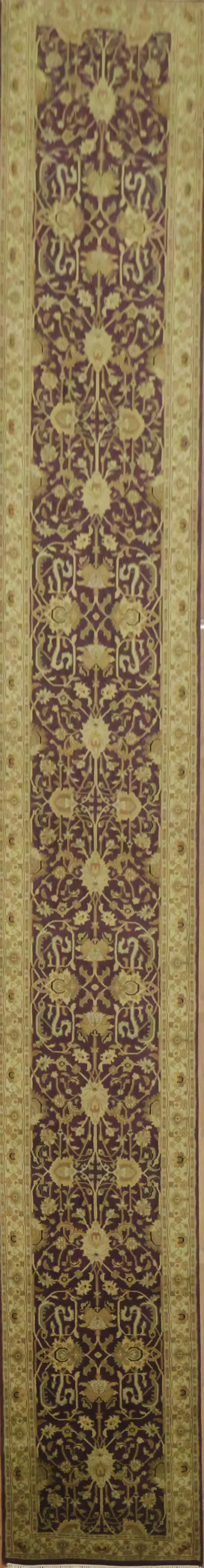Luxury Palace Size Oriental Wool Agra Runner Rug3x20