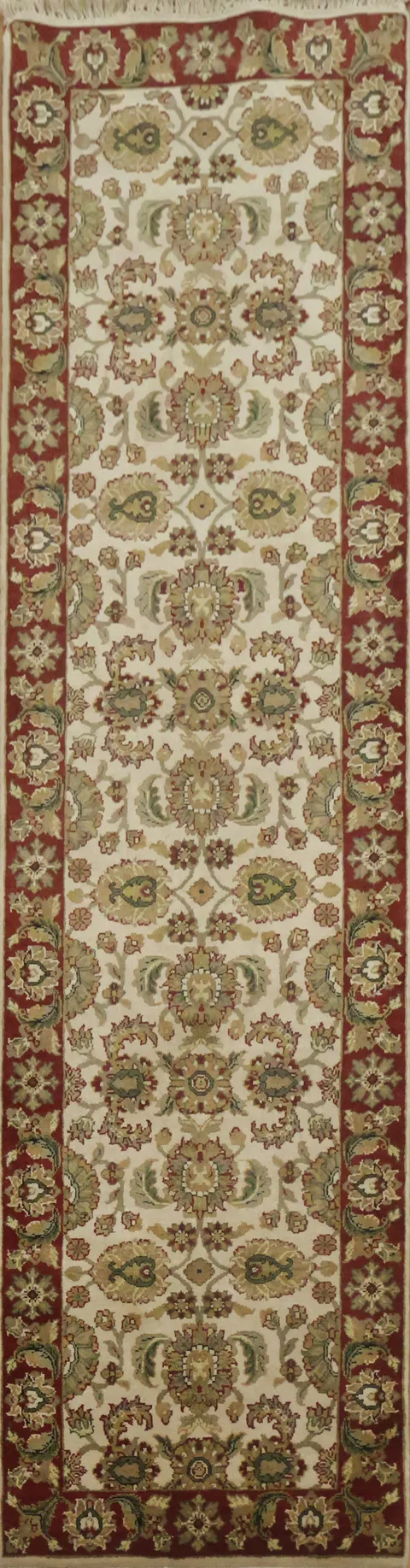 All Over Oriental Wool Agra Runner Rug 3x10