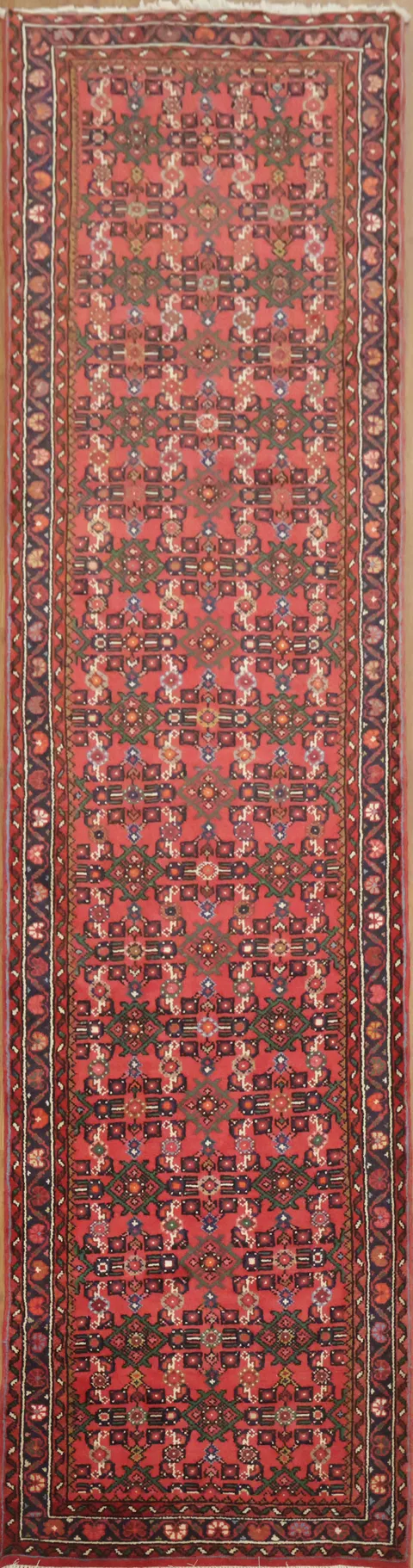 Traditional AllOver Persian Hamedan Runner Rug 3x10