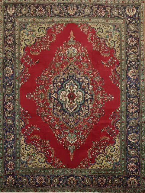 Timeless Decor: Traditional Tabriz Persian Area Rug 10x13