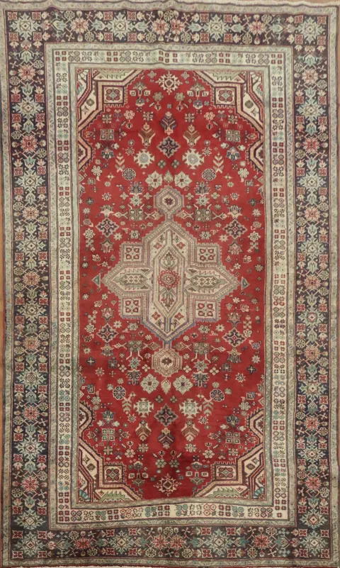Vintage-Inspired Joshaghan Persian Area Rug 5x9