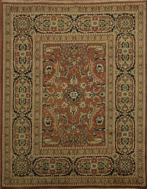 Luxurious Handcrafted Traditional Heriz Persian Area Rug 8x10