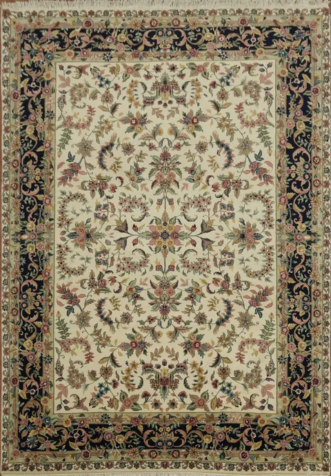 Elegant Floral Traditional Kashan Oriental Area Rug 10x14