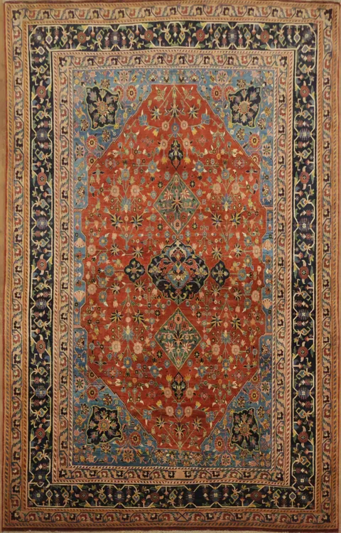 Authentic Vegetable Dye Kashkoli-Qashqai Persian Area Rug 7x11