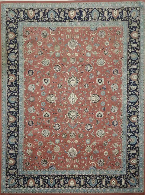 FINE Luxurious Red Vegetable Dye Tabriz Persian Area Rug 9x12
