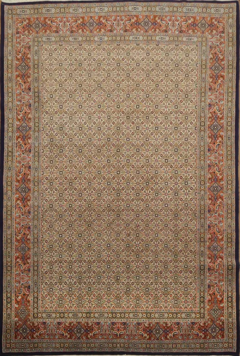 Timeless Elegance: Traditional Vegetable-Dye Mood Persian Area Rug 7x10