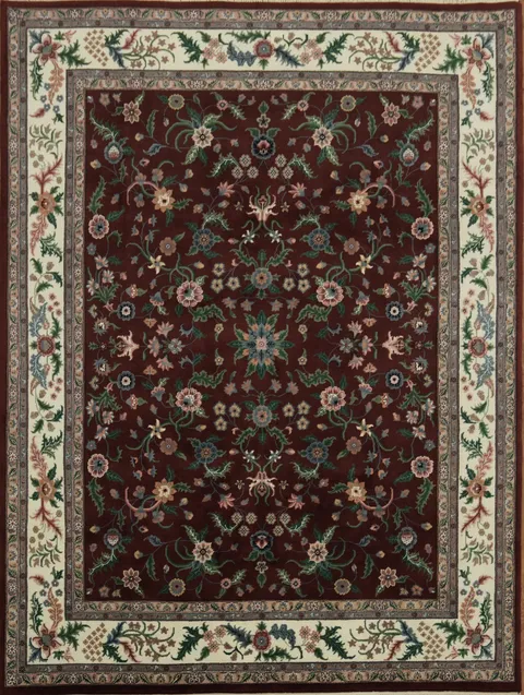 Elegant Floral Pattern Traditional Kashan Oriental Area Rug 7x10