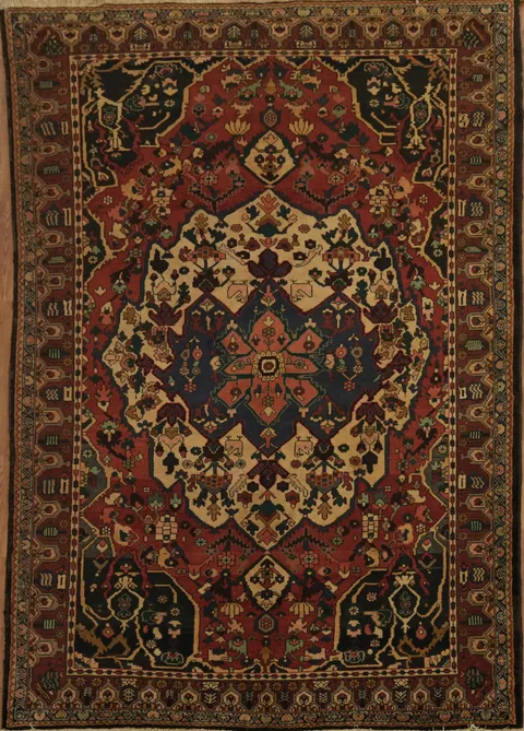 Luxury Vegetables Dye Bakhtiari Persian Area Rug 7x9