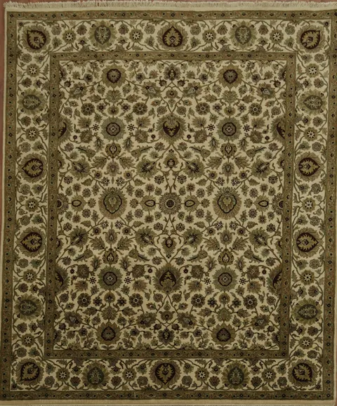 Elegant Floral Pattern Traditional Agra Oriental Area Rug 8x10