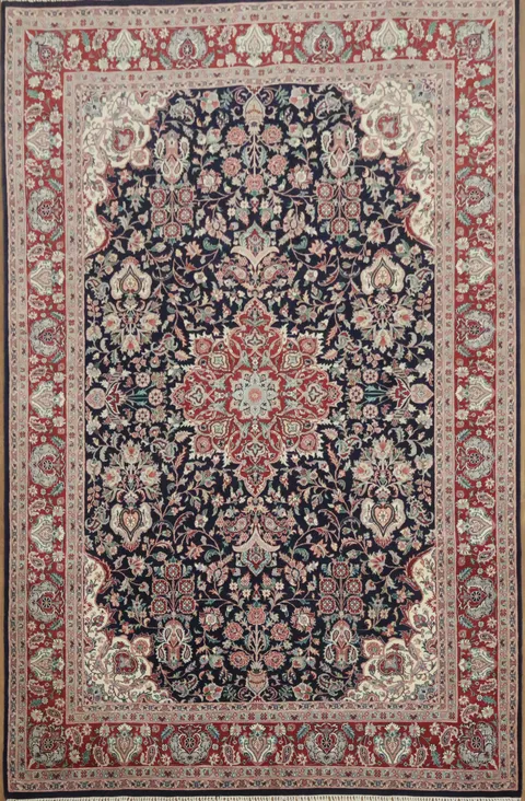 Luxurious Handcrafted Traditional Tabriz Oriental Area Rug 6x9