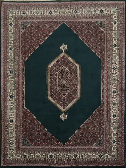 Classic Green Traditional Bidjar Oriental Area Rug 8x12