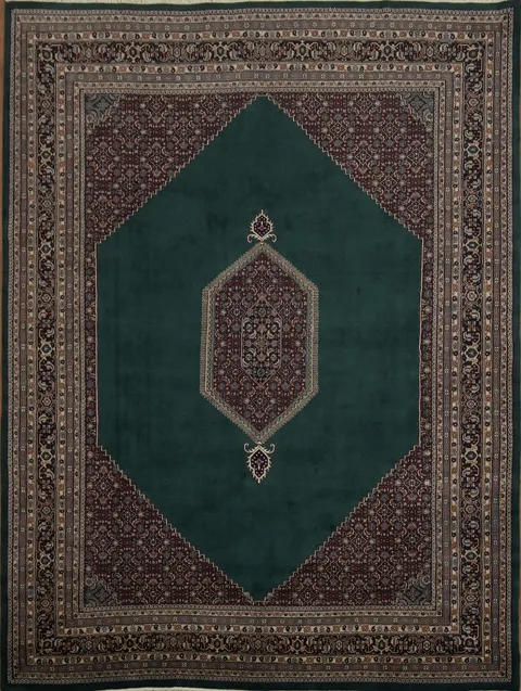 Elegant Green Traditional Bidjar Oriental Area Rug 8x12