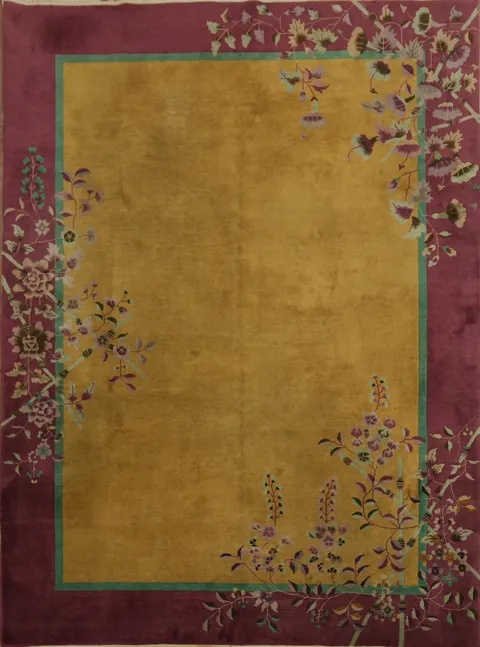 Vegetables Dye Decorative Art Deco Area Rug 9x12