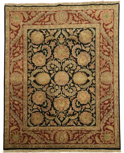 Elegant Floral Design Agra Oriental Area Rug 8x10