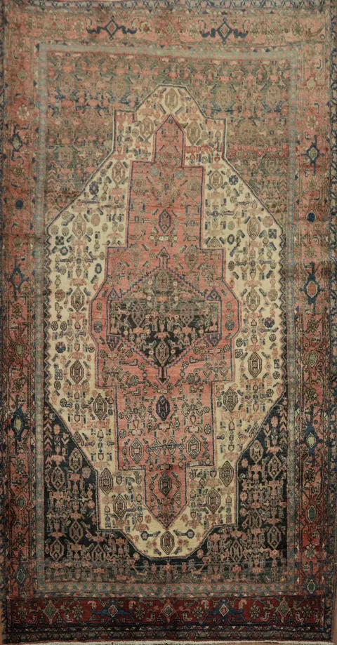 Collectible Vintage Persian Wool Bidjar Persian Wool Rug 4x8