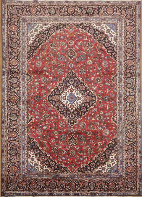 Classic Persian Rug: Floral Tabriz 9x13