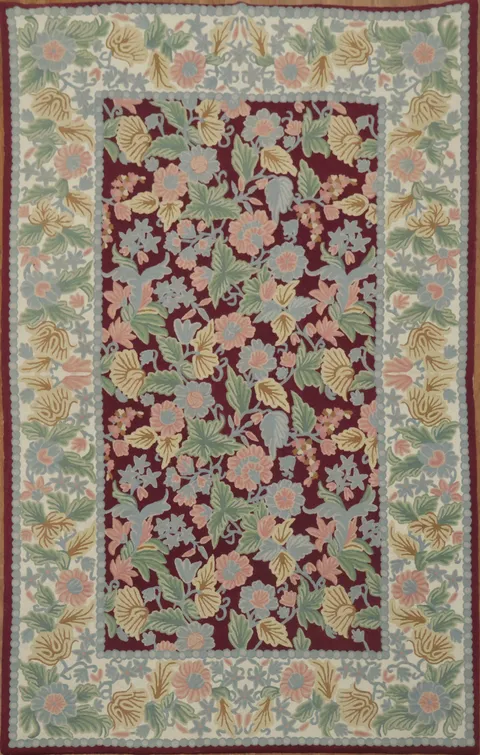 Hand Made Tapestries  Floral Oriental Rug 5x8