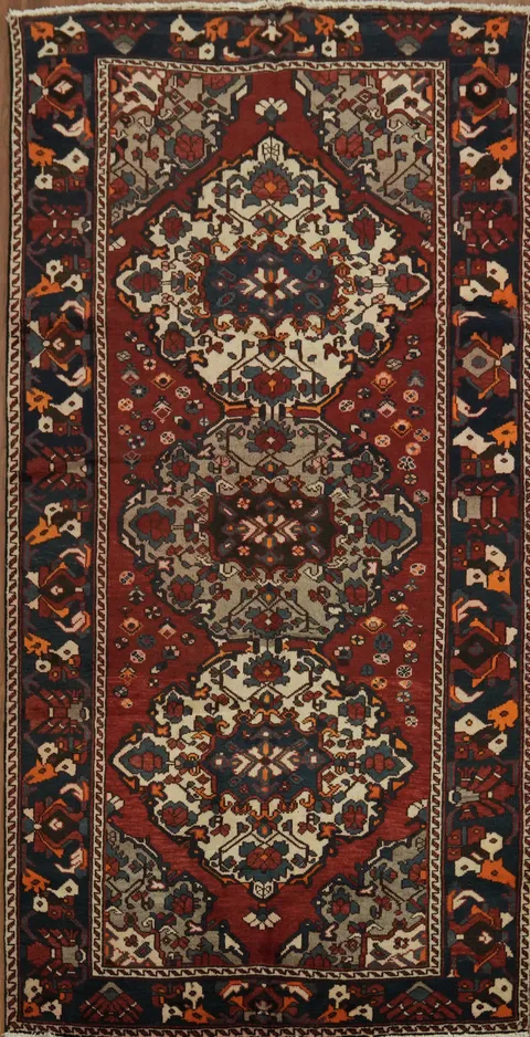 Traditional Vintage Bakhtiari Persian Area Rug 5x10
